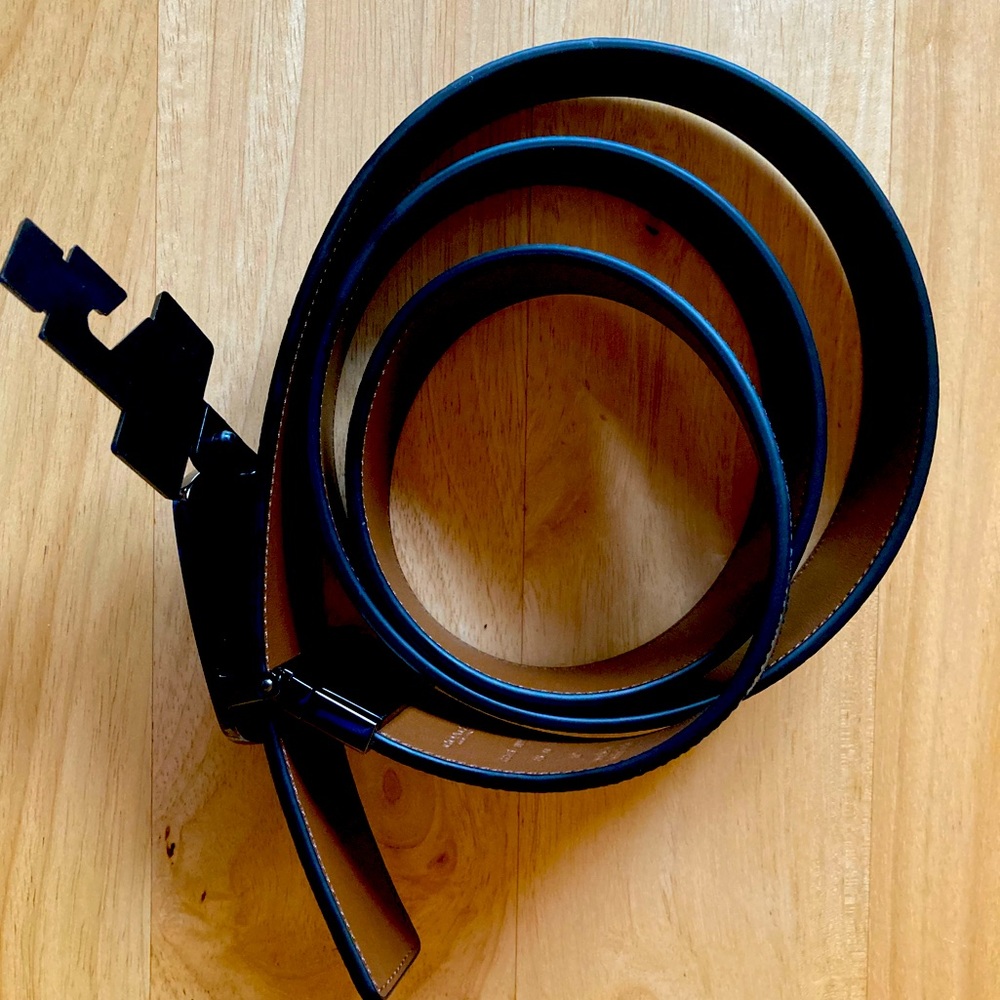 NWT COACH men’s black leather belt - Picture 2 of 3